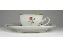 Régi MEISSENI porcelán kávéscsésze és tányér