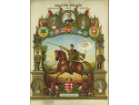 Antik obsitos leszerelő emlék nyomat 1939