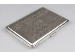 Régi jelzett alpakka cigaretta tárca cigaretta dózni