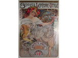 Alphonse Mucha :  Biscuits Lefévre-Utile nagyméretű plakát 100 x 71.5 cm