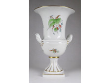 Hecsedli mintás Herendi porcelán váza 24 cm