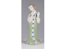 Régi Metzler-Ortloff porcelán angyal 11.5 cm