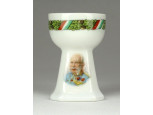 Antik I. világháborús Altrohlau porcelán tojástartó Ferenc József portréval