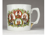 Antik I. világháborús porcelán bögre WILHELM - FRANZ JOSEF - MEHMED - FERDINAND
