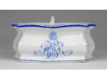 Antik Josef Böck bécsi porcelán asztali sótartó