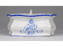 Antik Josef Böck bécsi porcelán asztali sótartó