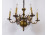 Régi flamand jellegű réz csillár 6 karos - SÉRÜLT!