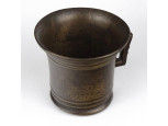 Antik bronz egyfüles patika mozsár ~1780