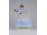 Herendi porcelán kék Déryné figura 21 cm