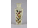 Vajszínű Zsolnay porcelán váza 14.5 cm