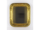 Antik kisméretű Biedermeier aranyozott tükör 40.5 x 35.5 cm