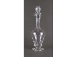 Régi csiszolt dugós fújtüveg kináló 24.8 cm