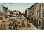 Szeged - Klauzál tér keretezett képeslap