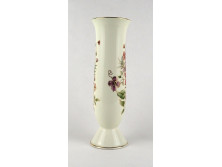 Régi virágmintás Zsolnay porcelán váza 27 cm