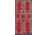 Antik kézi szövésű bordó kaukázusi szőnyeg futó szőnyeg 92 x 170 cm
