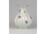 Zsolnay porcelán gerezdes váza 11.5 cm