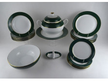 Hibátlan 6 személyes Zsolnay Olíva porcelán étkészlet 22 darab