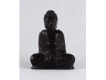 Keleti egzotikus keményfából faragott Buddha szobor 11 cm