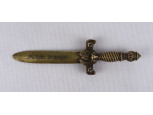 Antik réz Kossuth címeres levélnyitó kés Futura Budapest 1919-1939