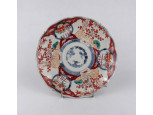 Antik Japán IMARI kézzel festett porcelán tányér 21.2 cm