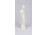 Antik art deco, színtelen női porcelán szobor 20 cm