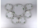Erika mintás Hollóházi porcelán süteményes készlet