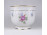 Hajnalka mintás, aranyozott, fehér Hollóházi porcelán kaspó 11.5 cm