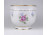 Hajnalka mintás, aranyozott, fehér Hollóházi porcelán kaspó 11.5 cm