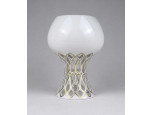 Áttört fehér arany Herendi porcelán váza  14.7 cm