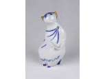 Régi Török János tervezte kék-fehér Zsolnay Cézár Julius Caesar porcelán figura