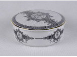 Korintosz mintás Hollóházi porcelán bonbonier 12 cm