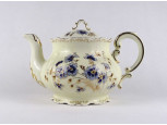 Búzavirág mintás Zsolnay porcelán teáskanna