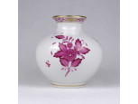 Antik Herendi lila Apponyi mintás porcelán váza 1940