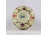 Régi ritka virágmintás, aranyozott, vajszínű Zsolnay porcelán váza 12 cm