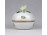 Kisméretű Kitty mintás rózsás Herendi porcelán bonbonier 7.5 cm