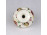 Vajszínű pillangó mintás, aranyozott Zsolnay porcelán díszváza 8 cm