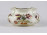 Zsolnay vajszínű, aranyozott, virágos gerezdes porcelán váza
