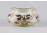 Zsolnay vajszínű, aranyozott, virágos gerezdes porcelán váza