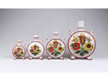 Régi Zsolnay porcelán kulacs szett 4 darab