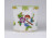 Régi Viktória mintás szögletes Herendi porcelán váza ibolyaváza 5.7 cm