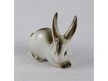 Zsolnay nyúl nyuszi porcelán figura