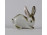 Zsolnay nyúl nyuszi porcelán figura