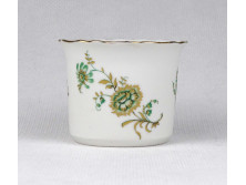 Régi Aquincum, aranyozott porcelán mini kaspó 4.7 cm