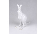 Festetlen aranyozott Hollóházi porcelán kenguru 14.3 cm