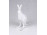 Festetlen aranyozott Hollóházi porcelán kenguru 14.3 cm