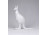 Festetlen aranyozott Hollóházi porcelán kenguru 14.3 cm