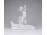 Antik festetlen Herendi porcelán csigán lovagló kisfiú figura 16.5 cm