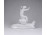 Antik festetlen Herendi porcelán csigán lovagló kisfiú figura 16.5 cm