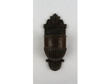 Antik bronz szenteltvíztartó 15.5 cm