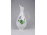 Antik aranyozott, fehér, kardos Meisseni porcelán váza 21 cm